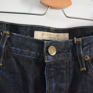 BURBERRY BRIT dark wash indigo denim, straight leg, 31x32, NWOT